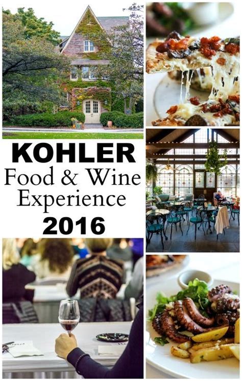 Aug 10, 2021 · KOHLER, Wis., Aug. 10, 2021 /PRNewswire/ -- Destination Kohler announced today the headlining talent for the highly anticipated 20 th anniversary of Kohler Food & Wine Experience. Now, guests can ... 